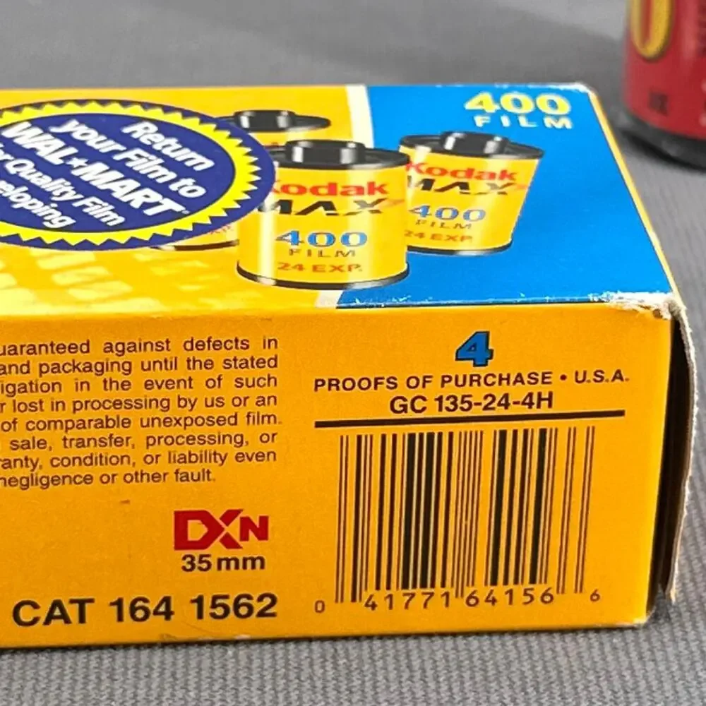 VTG Kodak Max 400 35mm Color Print Film 4 Rolls Seattle FilmWork 200 Expired Y2K
